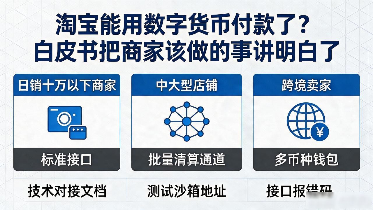 淘宝能用数字货币付款了？白皮书把商家该做的事讲明白了