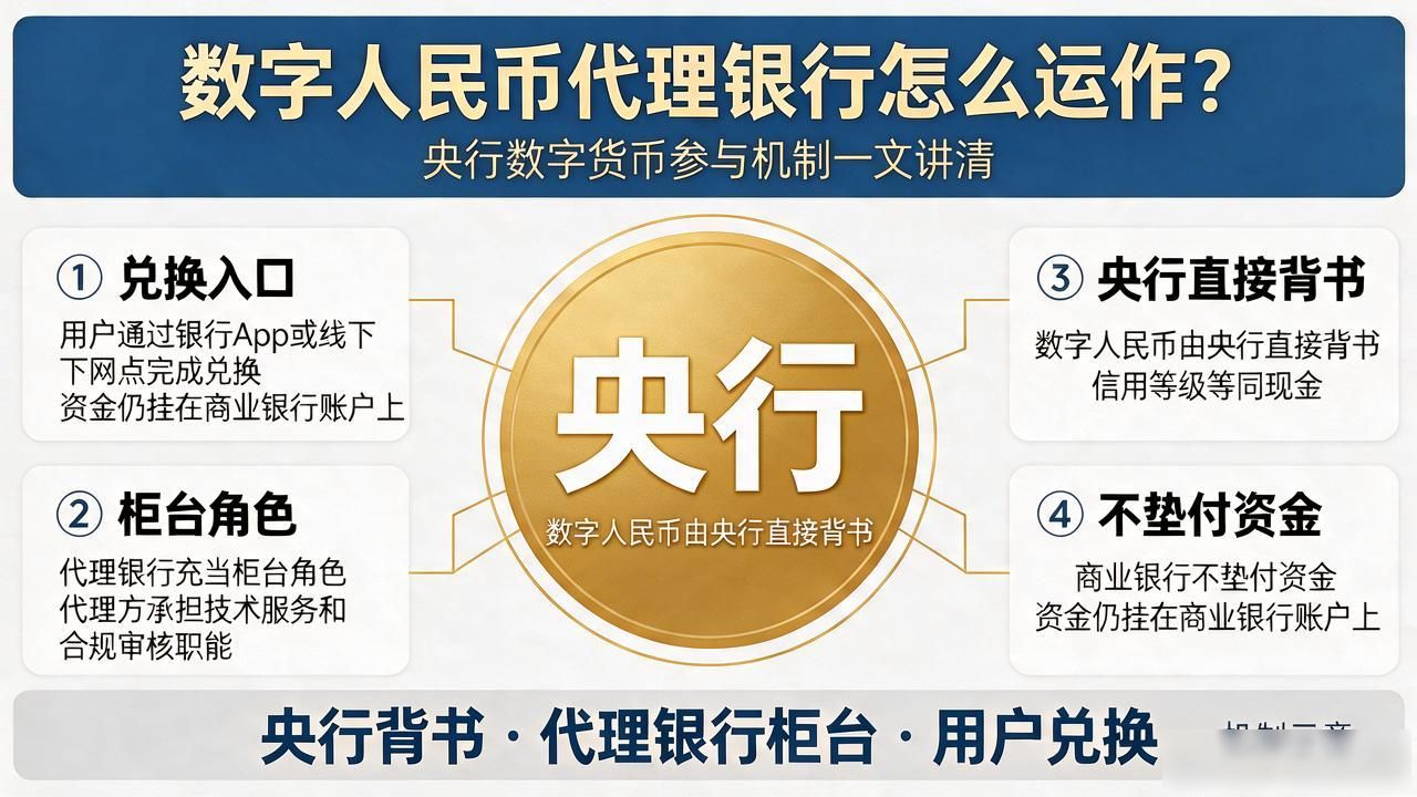 数字人民币代理银行怎么运作？央行数字货币参与机制一文讲清