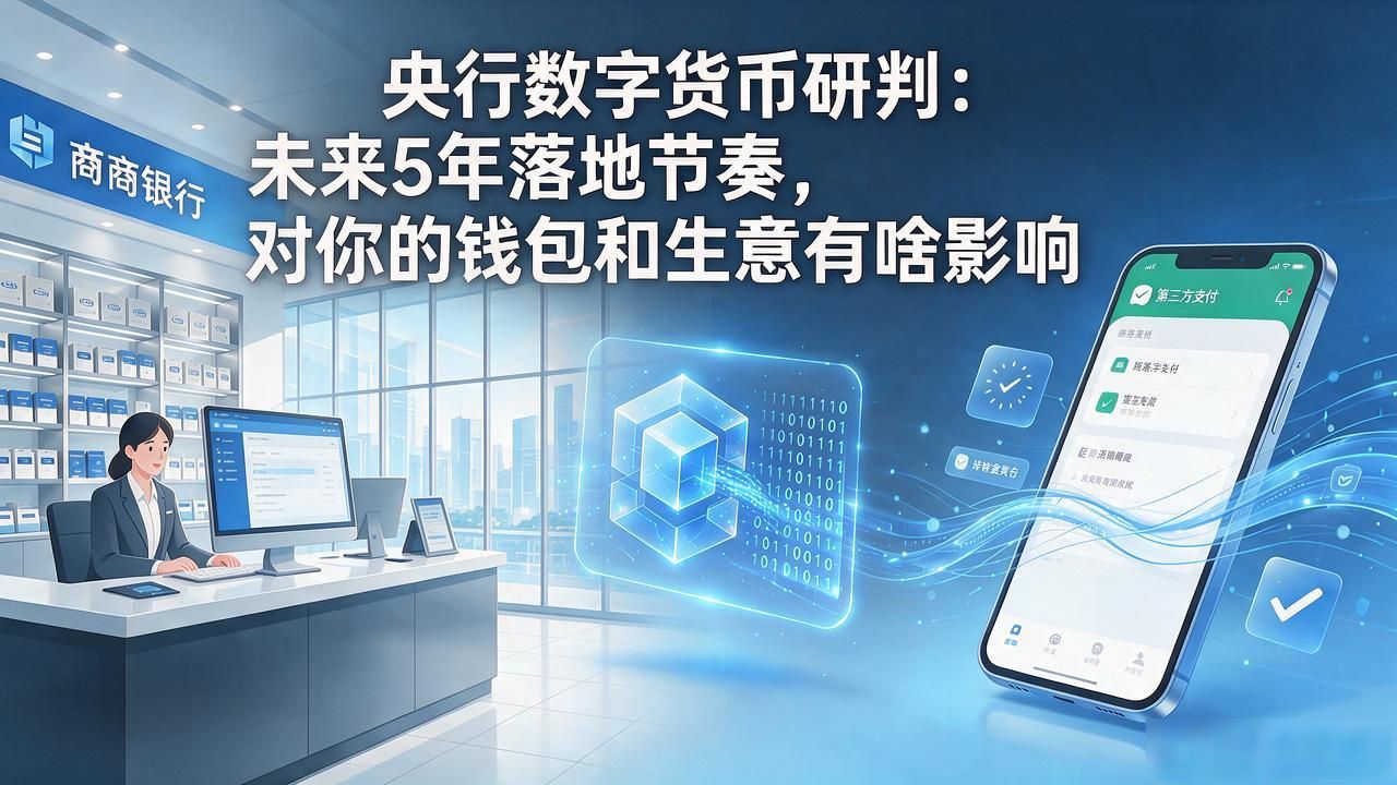 央行数字货币研判：未来5年落地节奏，对你的钱包和生意有啥影响