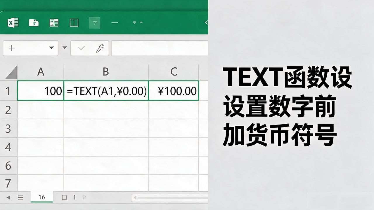 Excel数字前加货币符号怎么设置？做表常用的几招都在这