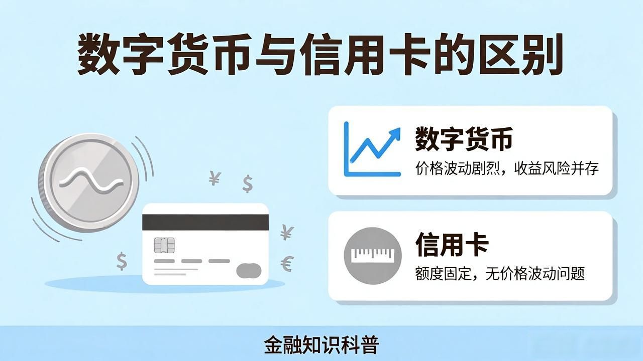 数字货币是信用卡吗？两者的区别看这一篇就够了
