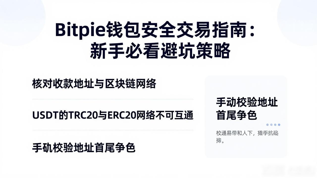 Bitpie钱包安全交易指南：新手必看避坑策略
