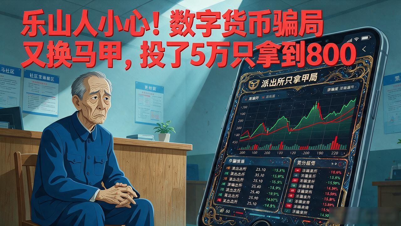 乐山人小心！数字货币骗局又换马甲，投了5万只拿到800