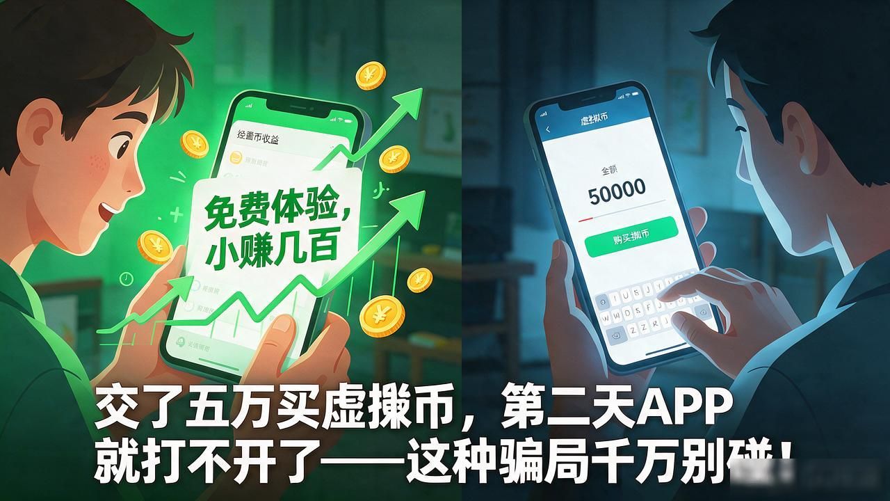 交了五万买虚拟币，第二天APP就打不开了——这种骗局千万别碰