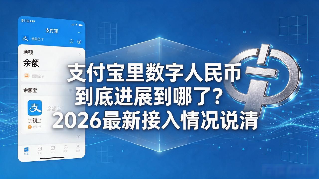 支付宝里数字人民币到底进展到哪了？2026最新接入情况说清