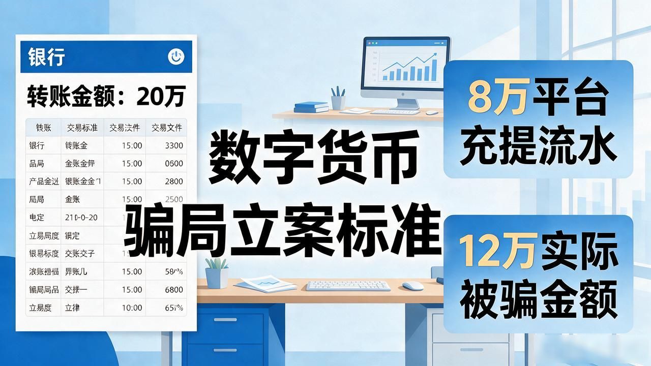 数字货币骗局立案标准：被骗多少能立案？该找经侦还是网安？
