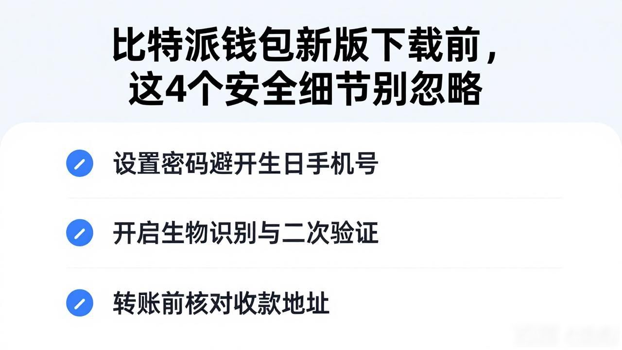 比特派钱包新版下载前，这4个安全细节别忽略