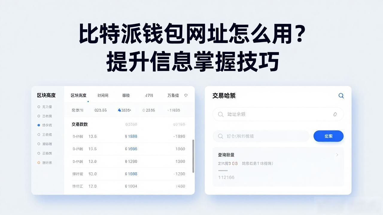 比特派钱包网址怎么用？提升信息掌握技巧