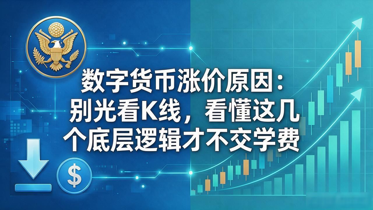 数字货币涨价原因:别光看K线,看懂这几个底层逻辑才不交学费