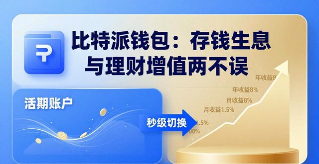 比特派钱包：存钱生息与理财增值两不误