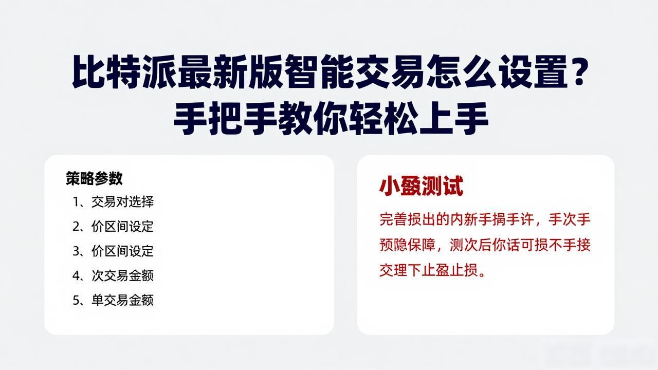 比特派最新版智能交易怎么设置？手把手教你轻松上手