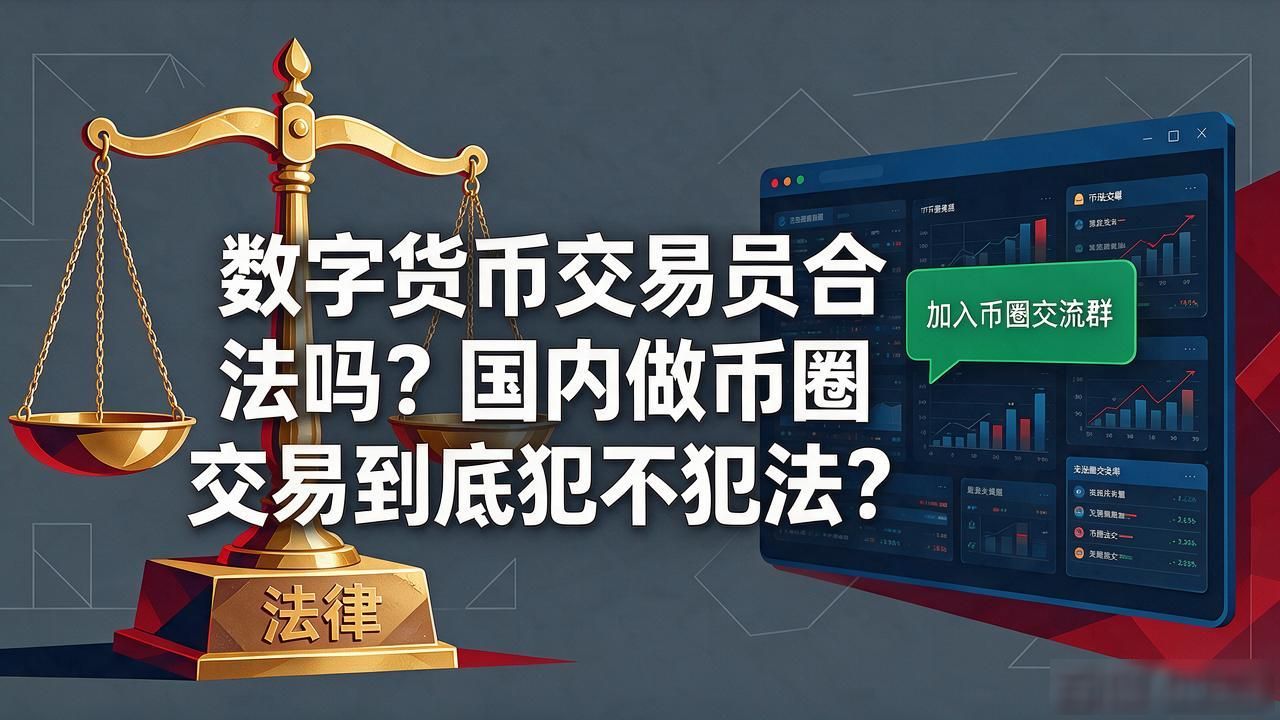 数字货币交易员合法吗?国内做币圈交易到底犯不犯法