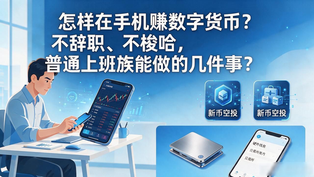 怎样在手机赚数字货币？不辞职、不梭哈，普通上班族能做的几件事