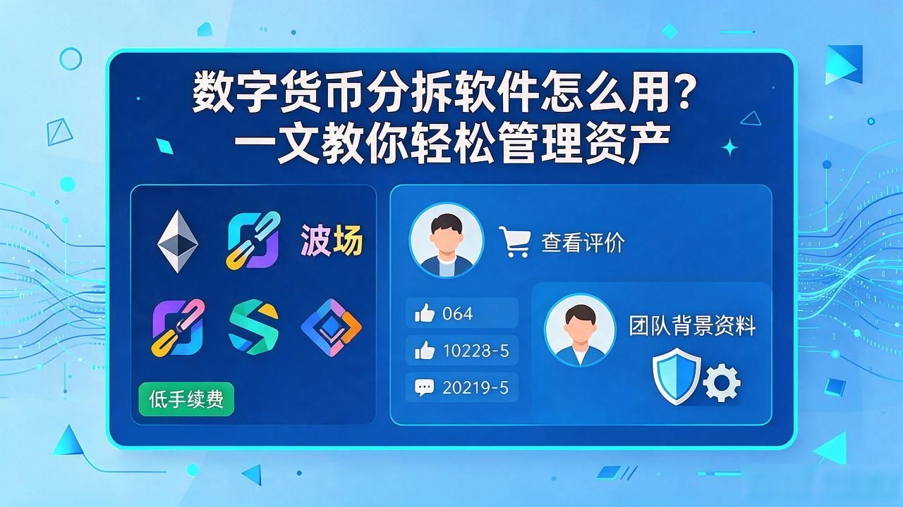 数字货币分拆软件怎么用?一文教你轻松管理资产