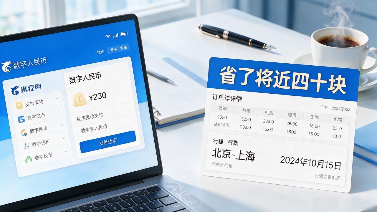 携程用数字货币订票实测,出差族三趟差旅体验全记录