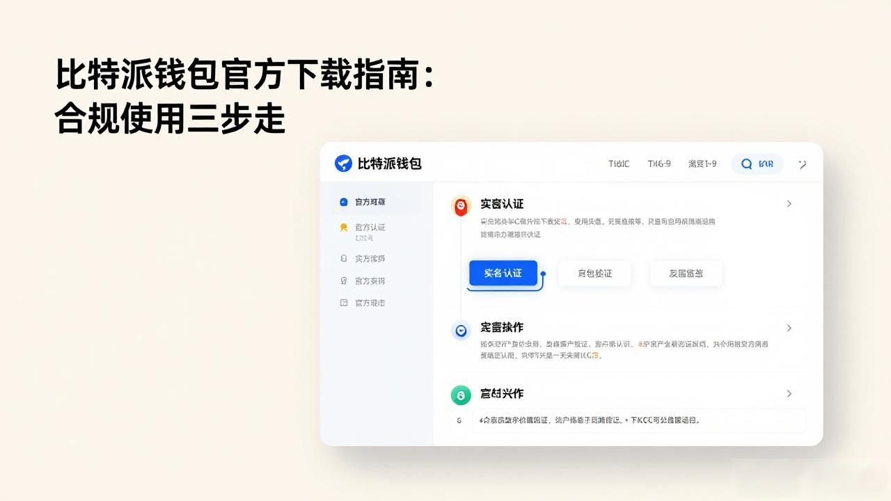 比特派钱包官方下载指南:合规使用三步走