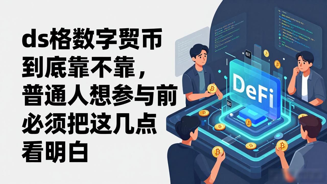 ds格数字货币到底靠不靠谱,普通人想参与前必须把这几点看明白