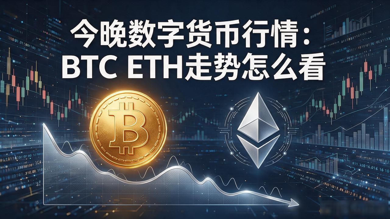 今晚数字货币行情:BTC ETH走势怎么看