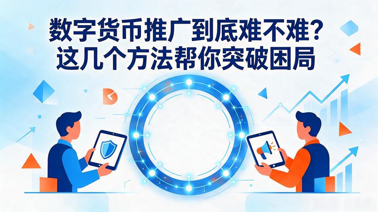 数字货币推广到底难不难?这几个方法帮你突破困局
