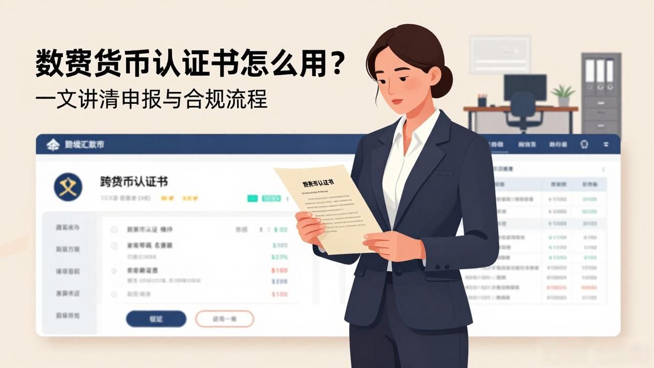 数字货币认证书怎么用?一文讲清申报与合规流程