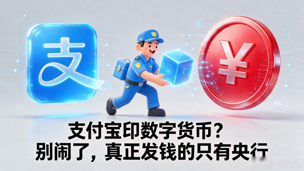 支付宝印数字货币?别闹了,真正发钱的只有央行