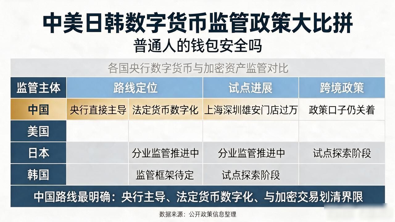 中美日韩数字货币监管政策大比拼,普通人的钱包安全吗