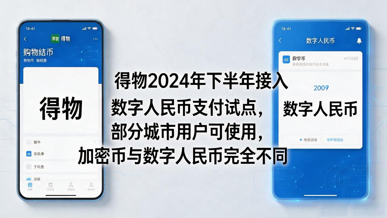 得物能用数字货币付款吗?加密币和数字人民币都说清楚了