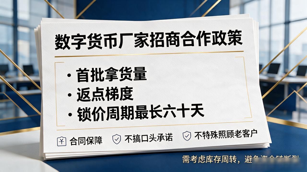 想找数字货币厂家招商合作？代理拿货条件和政策一次讲清