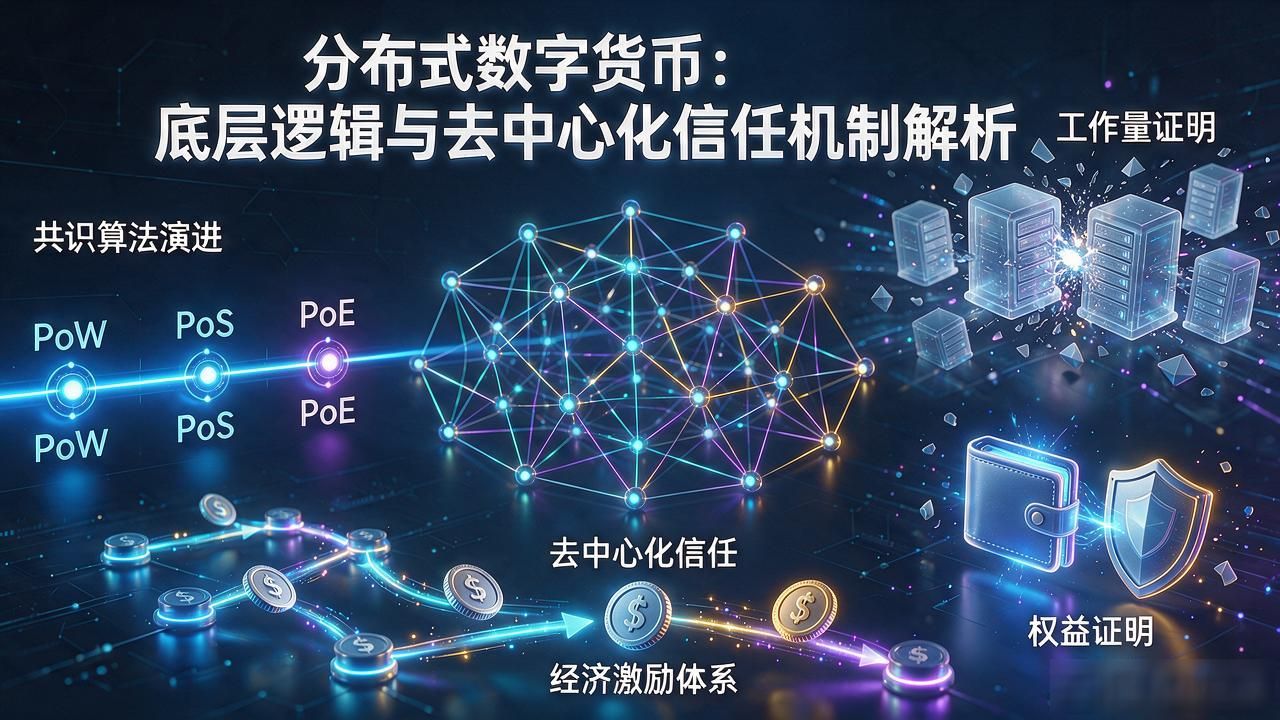 分布式数字货币：底层逻辑与去中心化信任机制解析