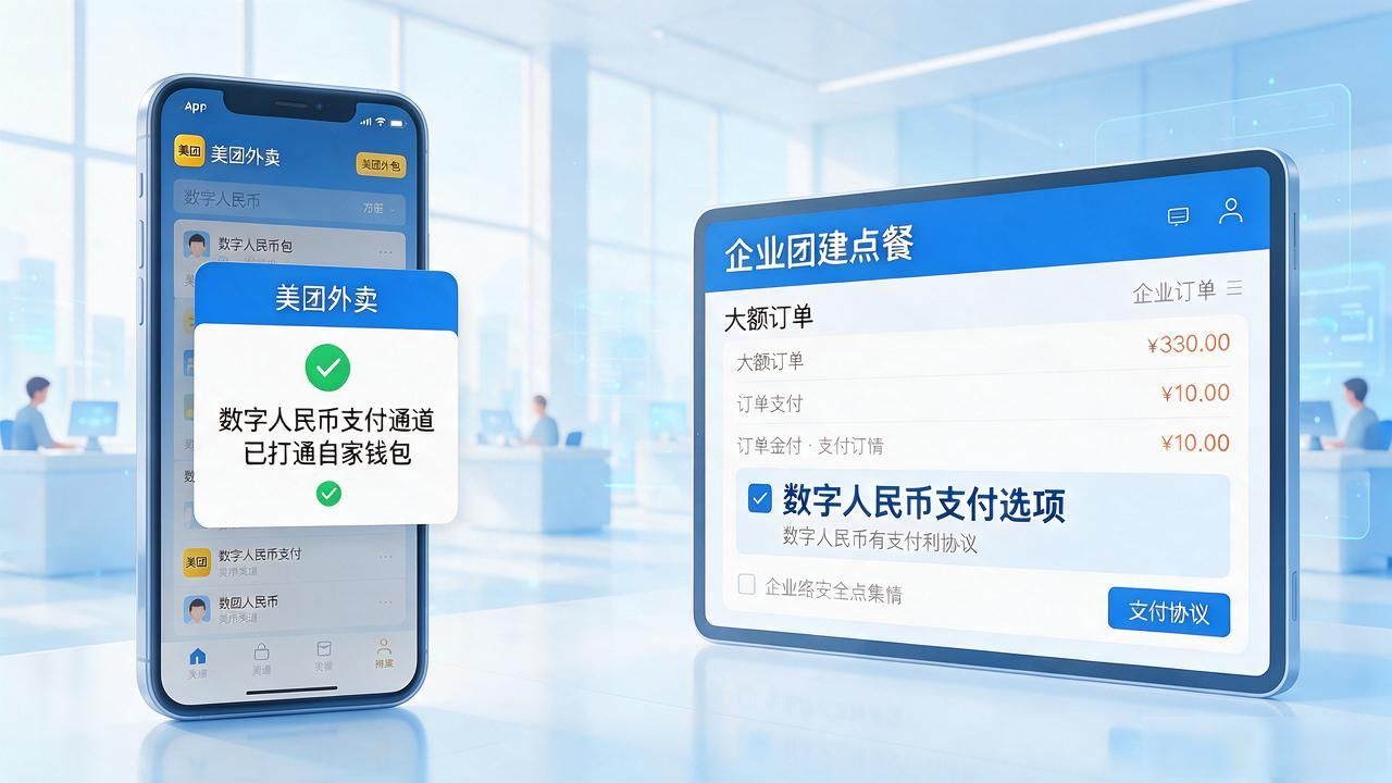 央行数字货币美团能用吗？数字人民币点外卖实测