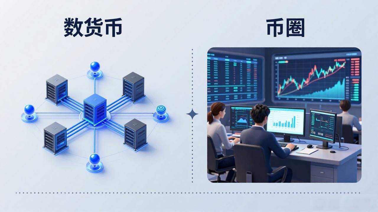 数字货币和币圈是啥关系 二者到底有哪些核心区别