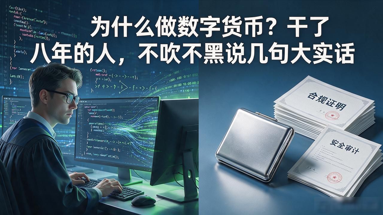 为什么做数字货币?干了八年的人,不吹不黑说几句大实话