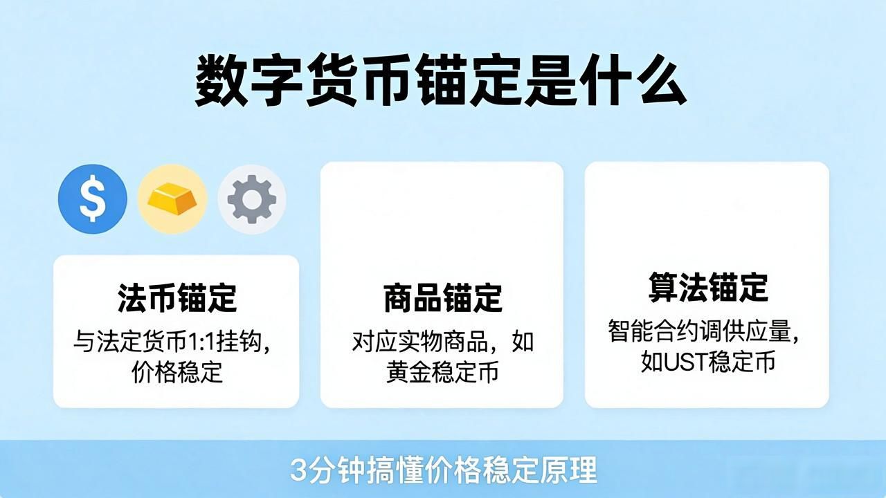 数字货币锚定是什么？3分钟教你搞懂价格稳定原理