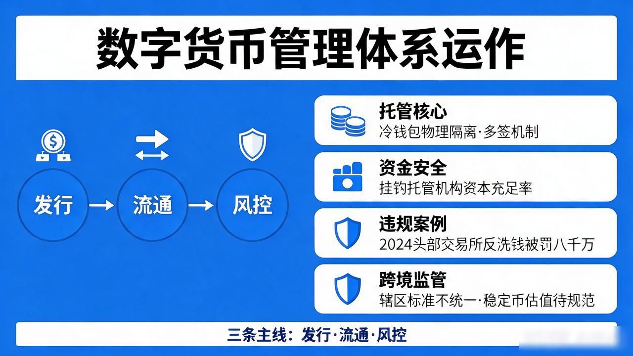 数字货币的管理体系到底怎么运作?发行、流通、风控三条线一次讲清