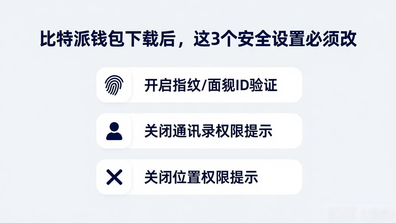 比特派钱包下载后，这3个安全设置必须改