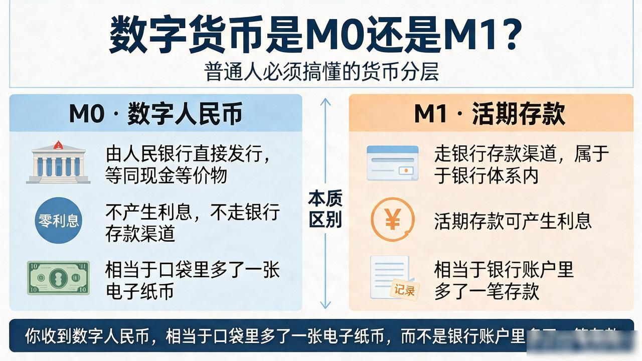 数字货币是M0还是M1?普通人必须搞懂的货币分层