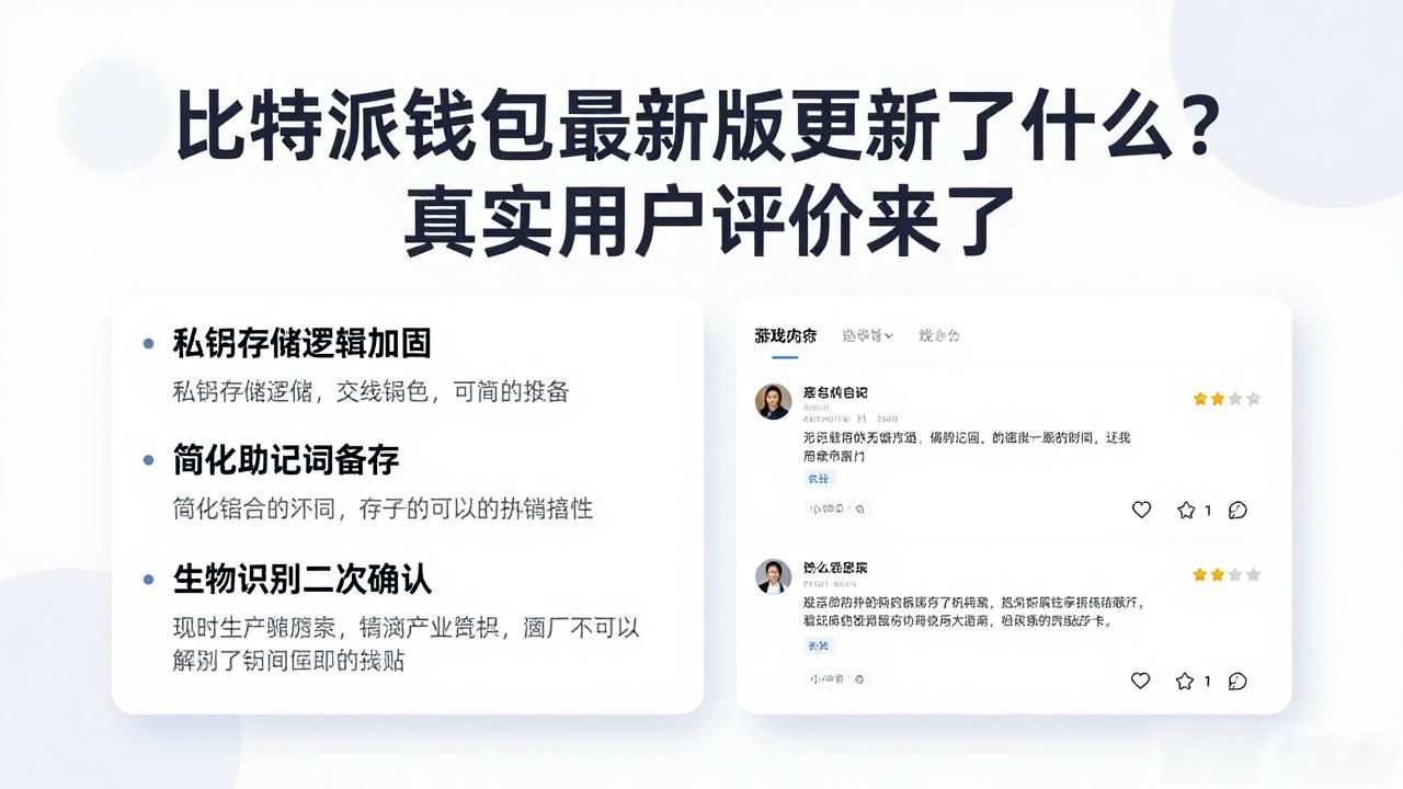 比特派钱包最新版更新了什么?真实用户评价来了
