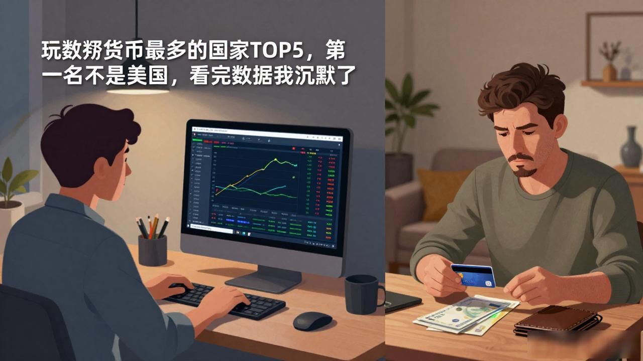玩数字货币最多的国家TOP5,第一名不是美国,看完数据我沉默了