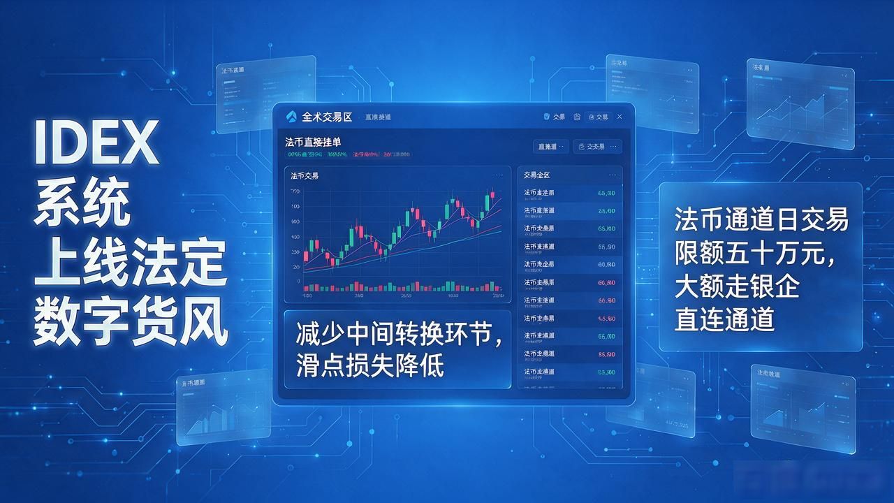 idex系统上线法定数字货币,用户最该注意什么