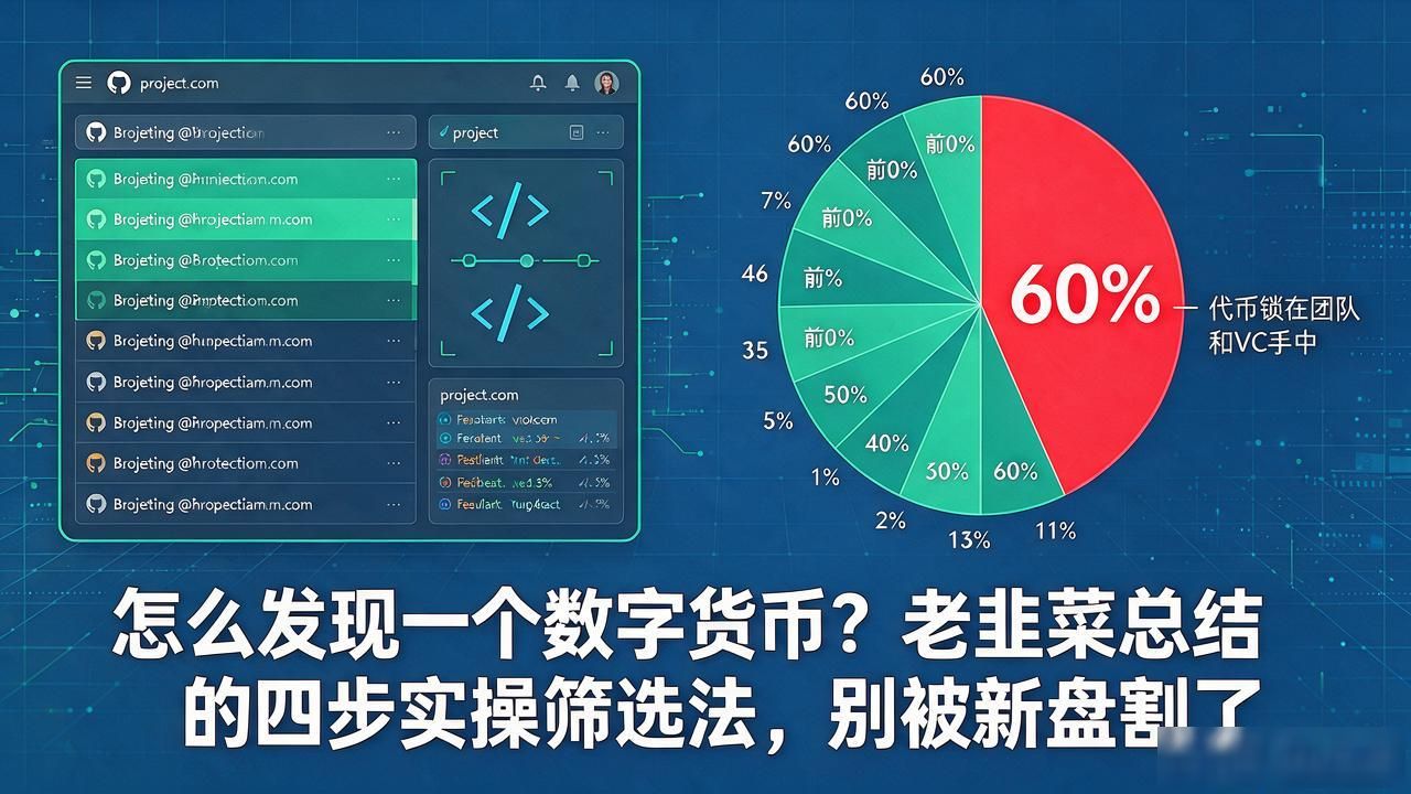 怎么发现一个数字货币?老韭菜总结的四步实操筛选法,别被新盘割了