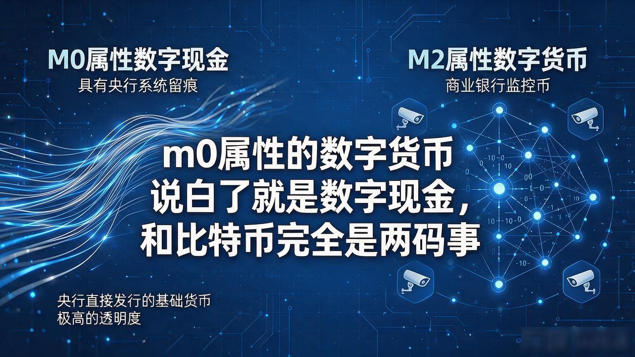 m0属性的数字货币说白了就是数字现金,和比特币完全是两码事