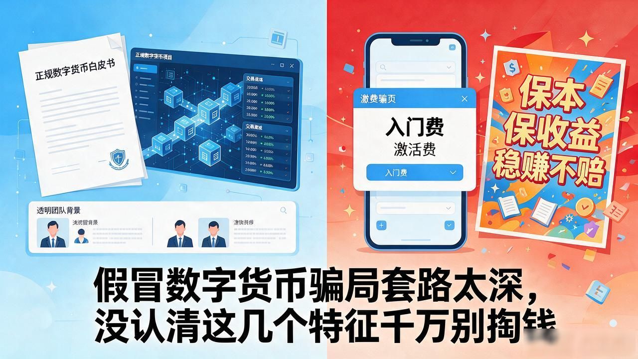 假冒数字货币骗局套路太深,没认清这几个特征千万别掏钱