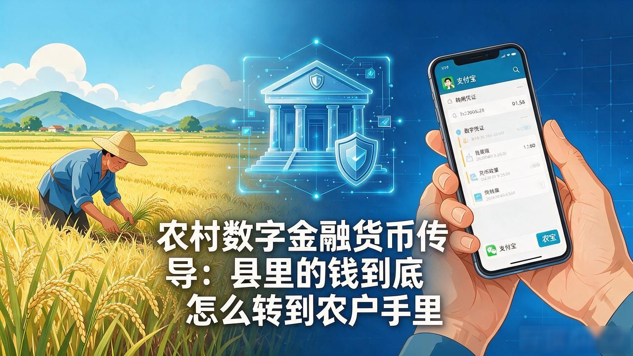 农村数字金融货币传导:县里的钱到底怎么转到农户手里