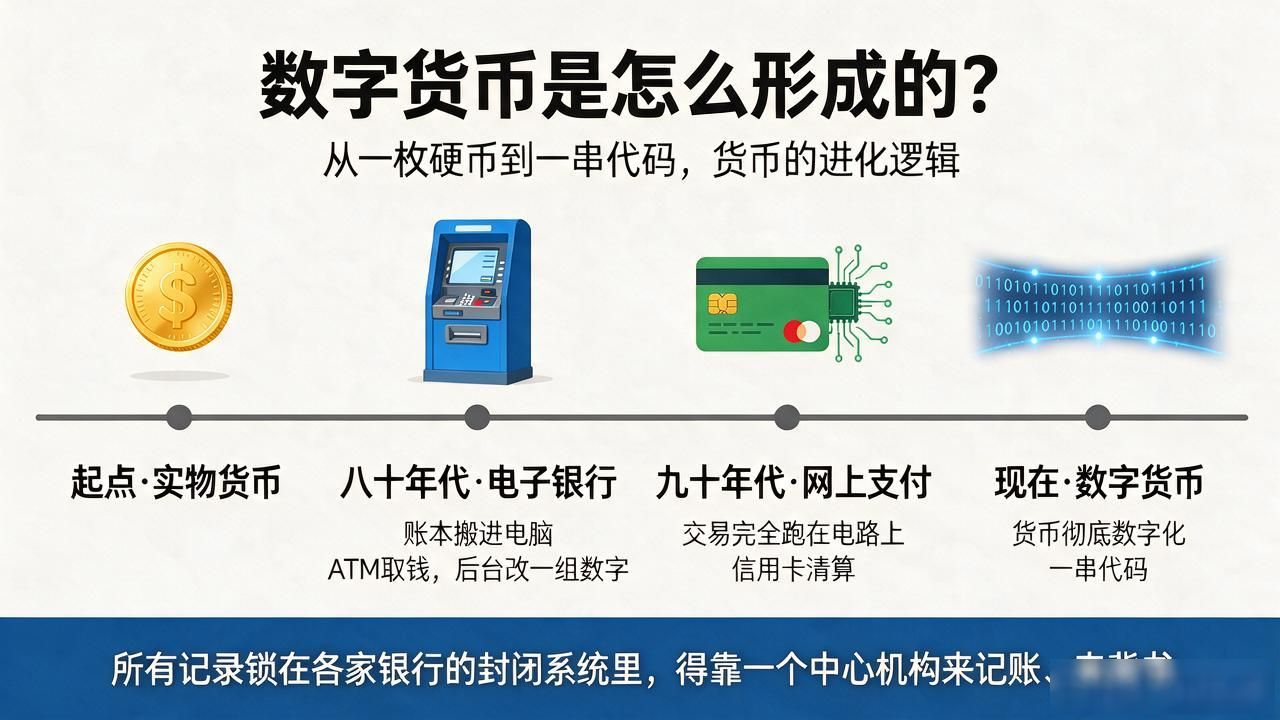 数字货币是怎么形成的?从一枚硬币到一串代码,货币的进化逻辑