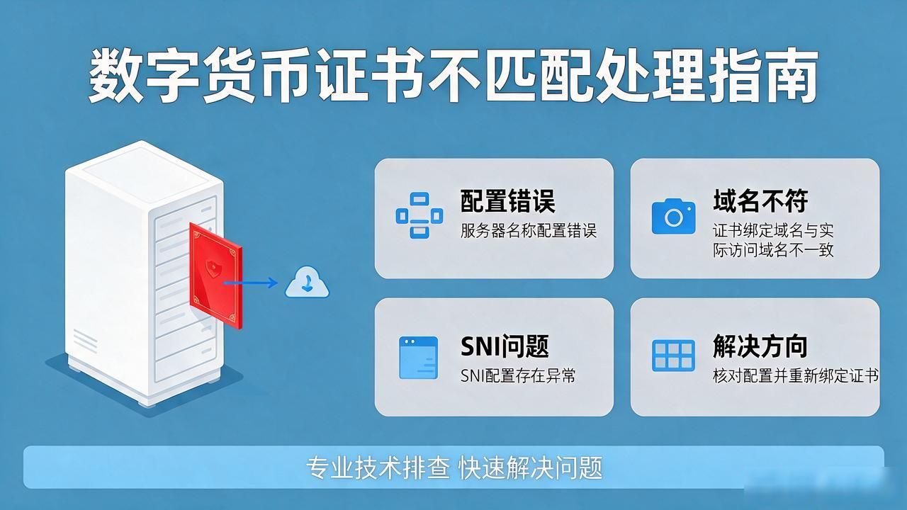 数字货币证书不匹配怎么办？一文讲清原因和解决方法
