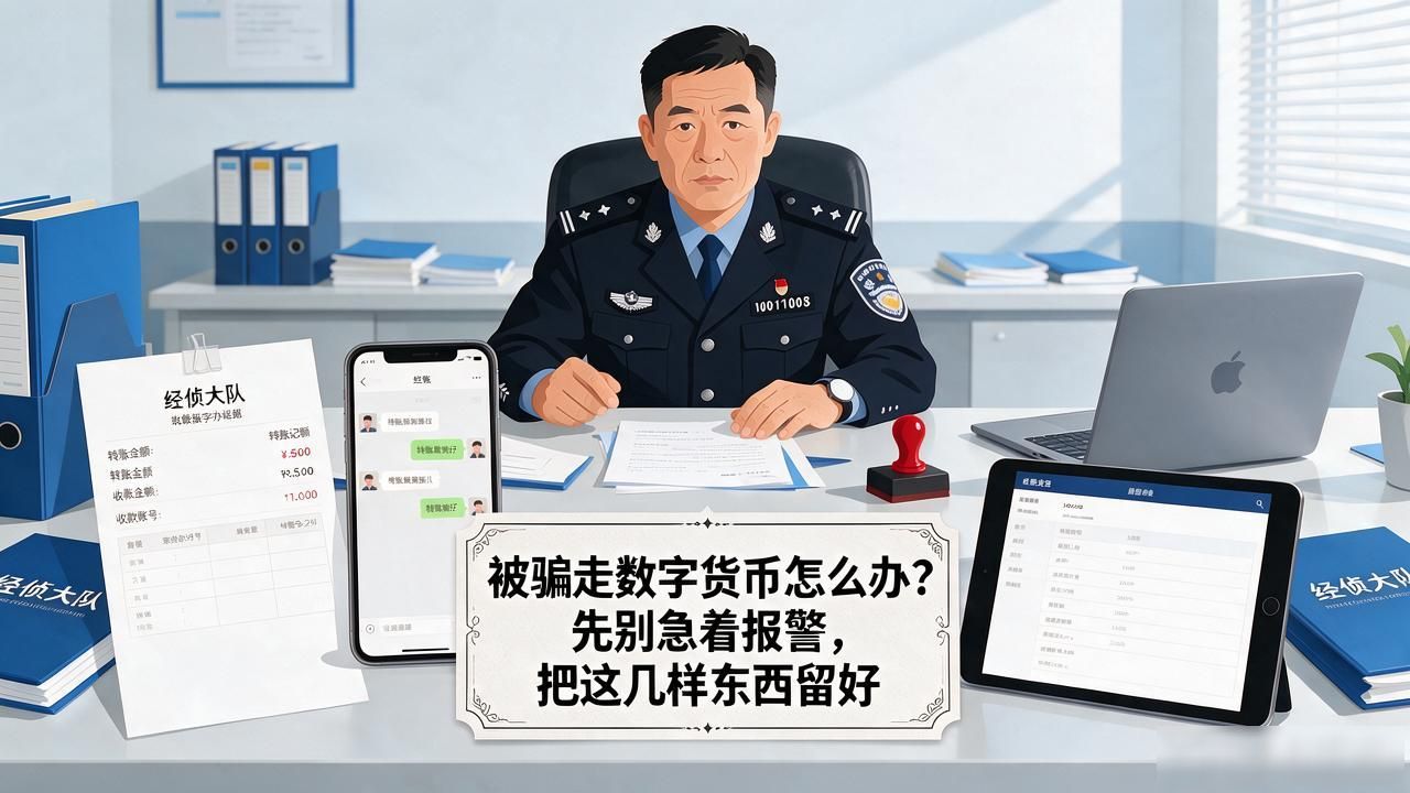被骗走数字货币怎么办?先别急着报警,把这几样东西留好