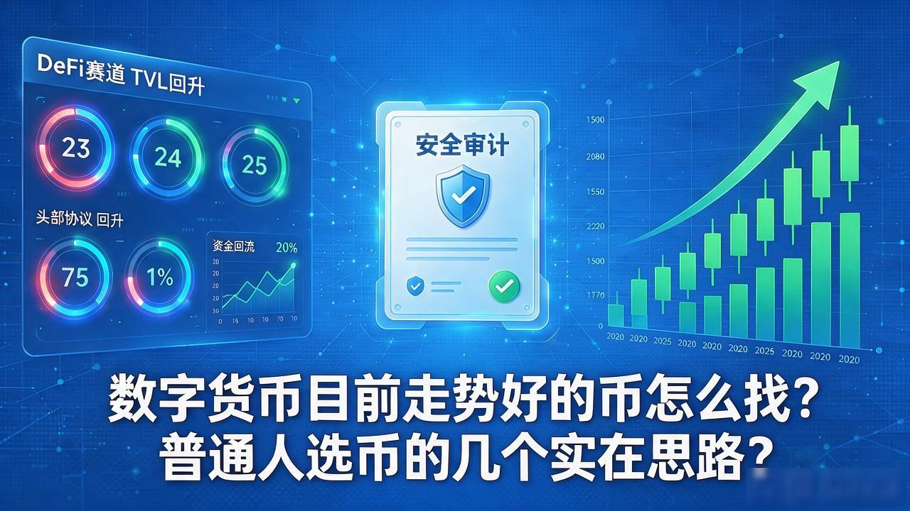 数字货币目前走势好的币怎么找？普通人选币的几个实在思路