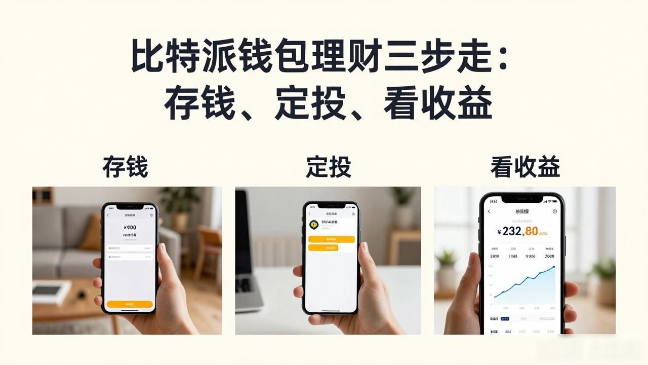 比特派钱包理财三步走：存钱、定投、看收益