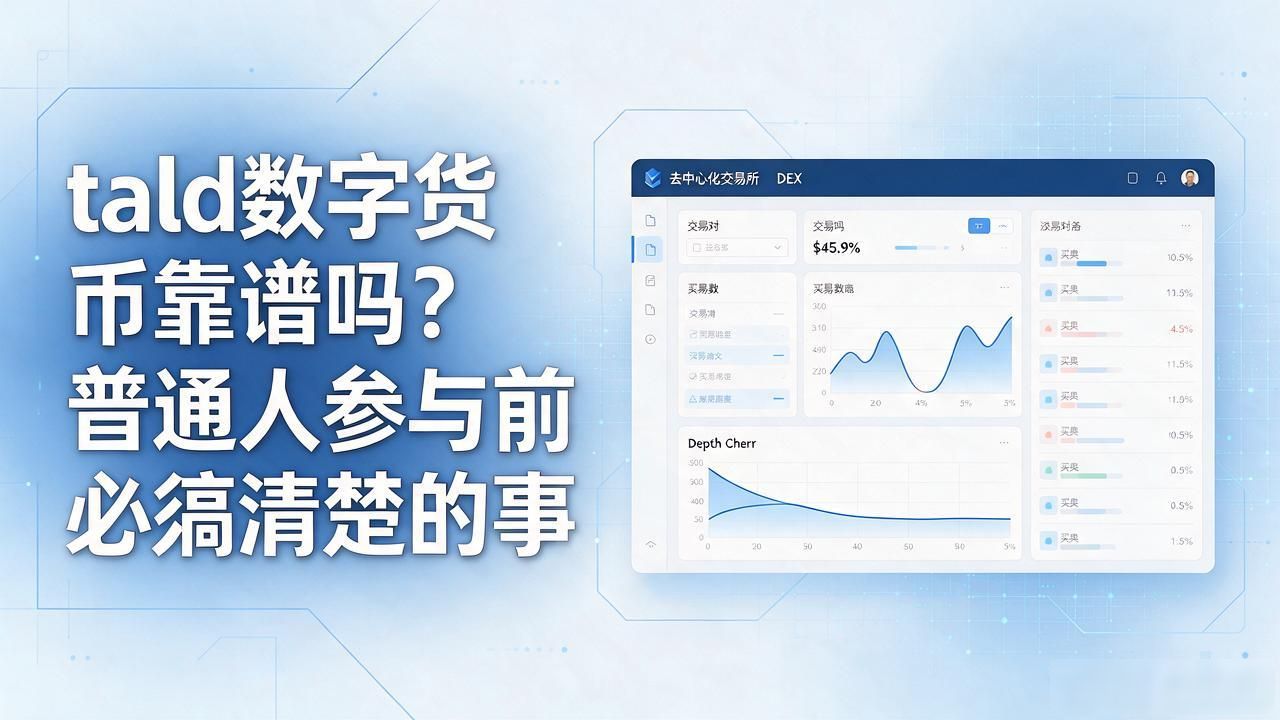 tald数字货币靠谱吗?普通人参与前必须搞清楚的事