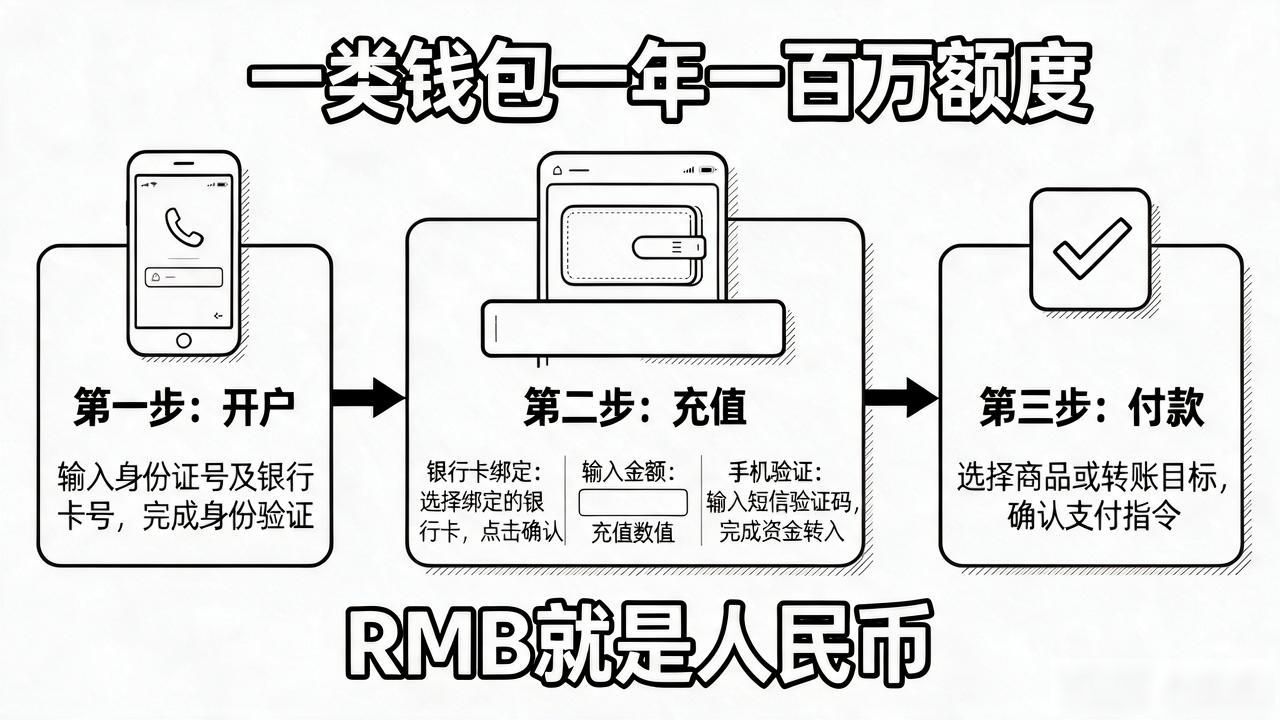 徵信数字货币怎么使用？开户、充值、付款全流程，新手一看就懂